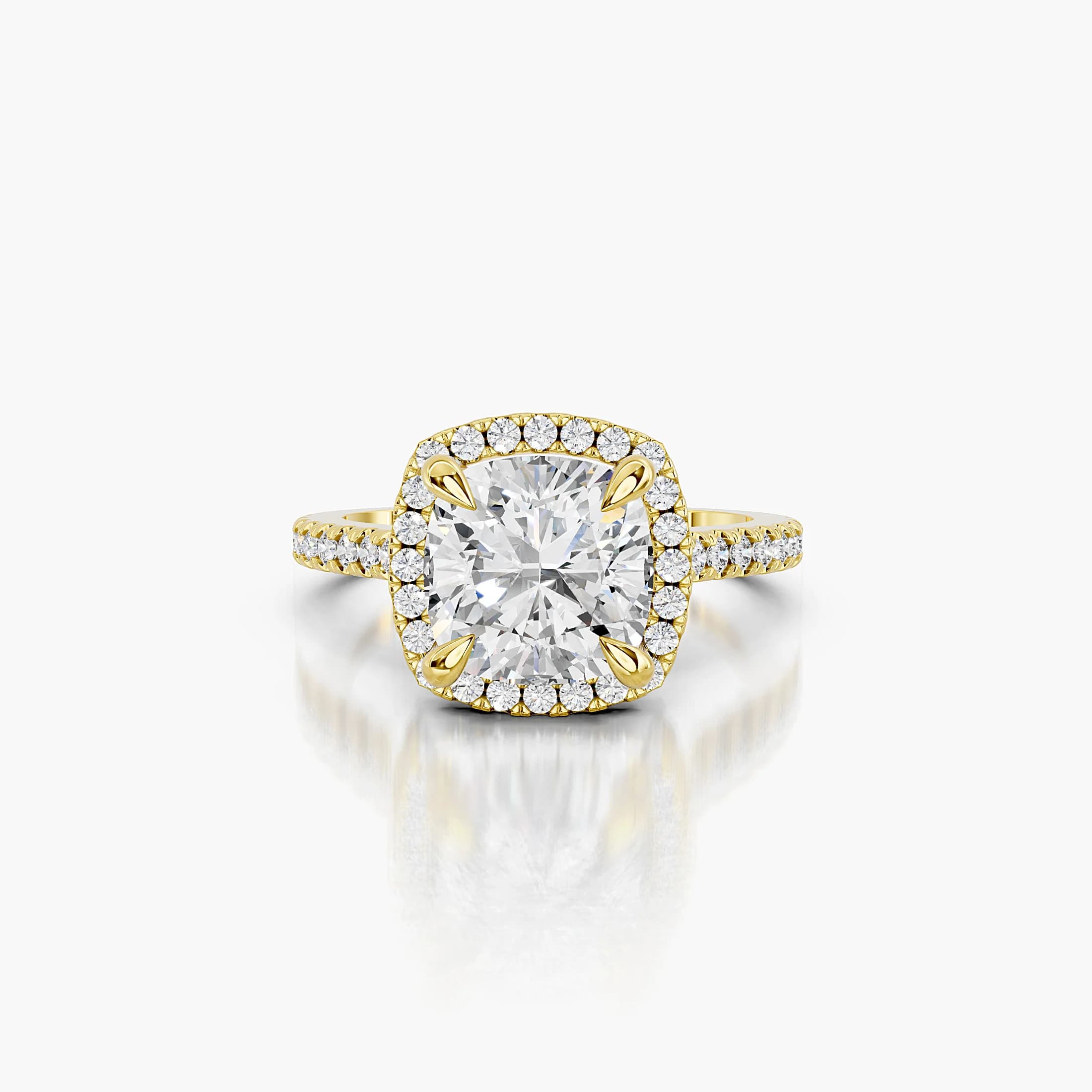 Elowen Cushion Halo Engagement Ring jewellery