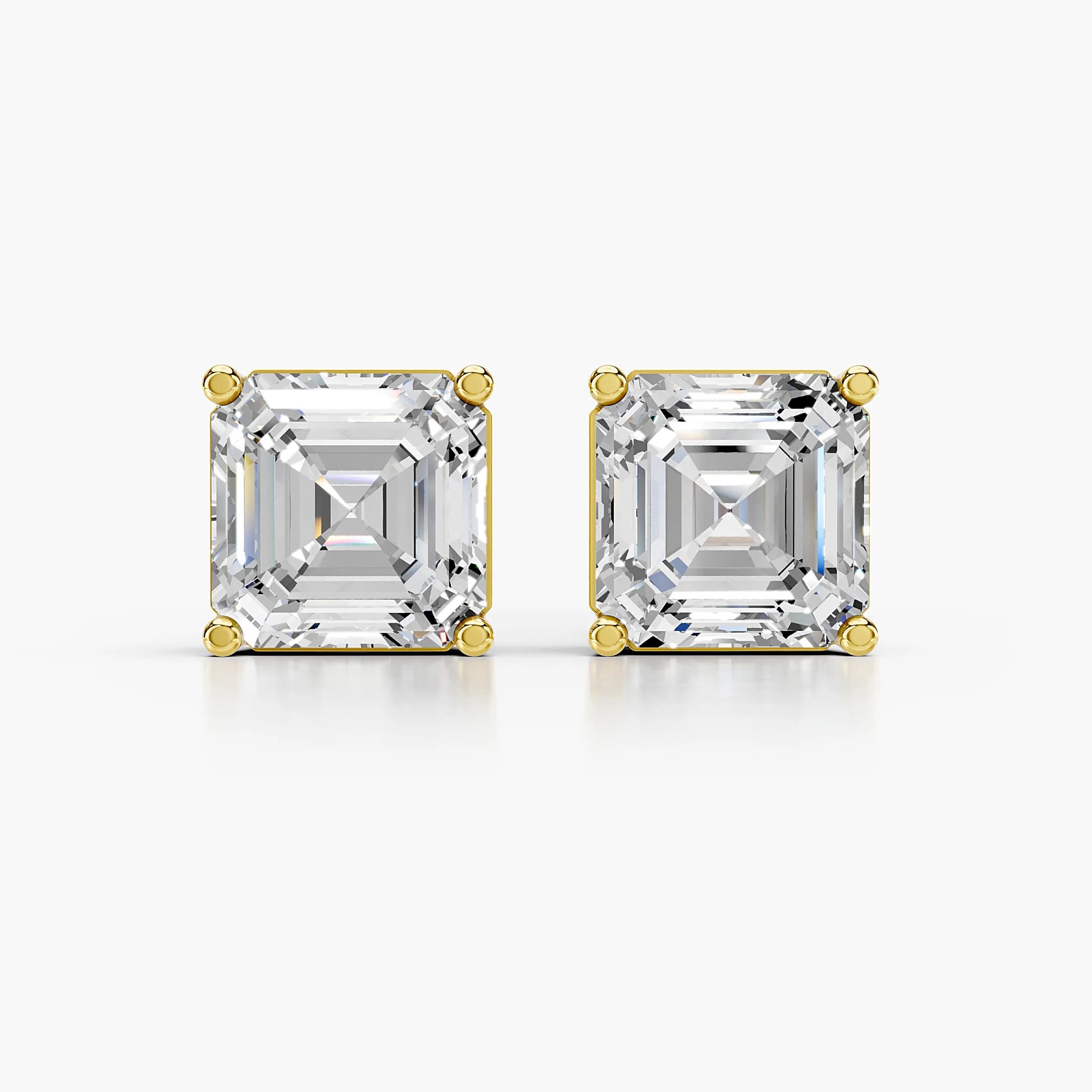 Evren Emerald-Cut Stud Earrings jewellery