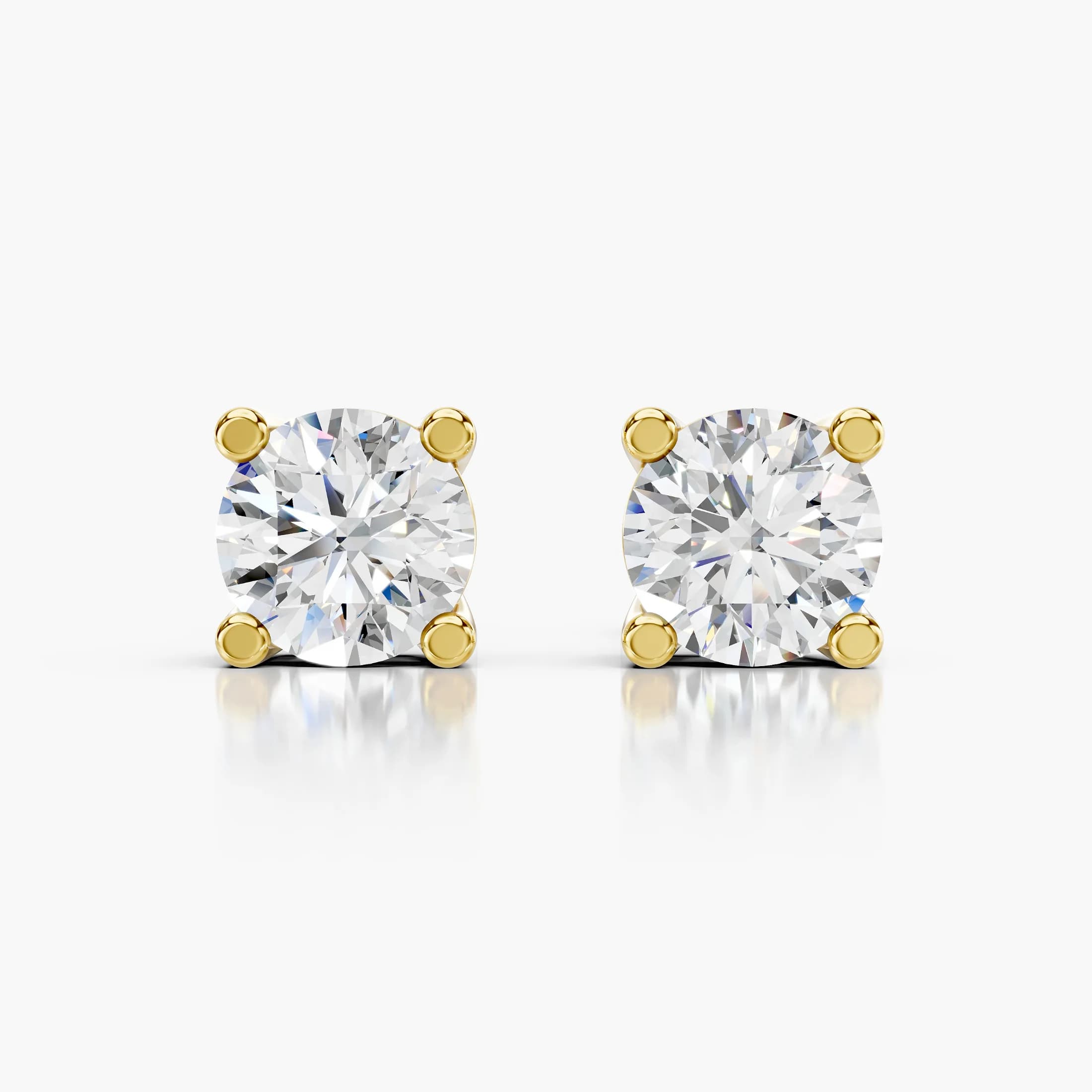 Adeline Round Solitaire Stud Earrings jewellery