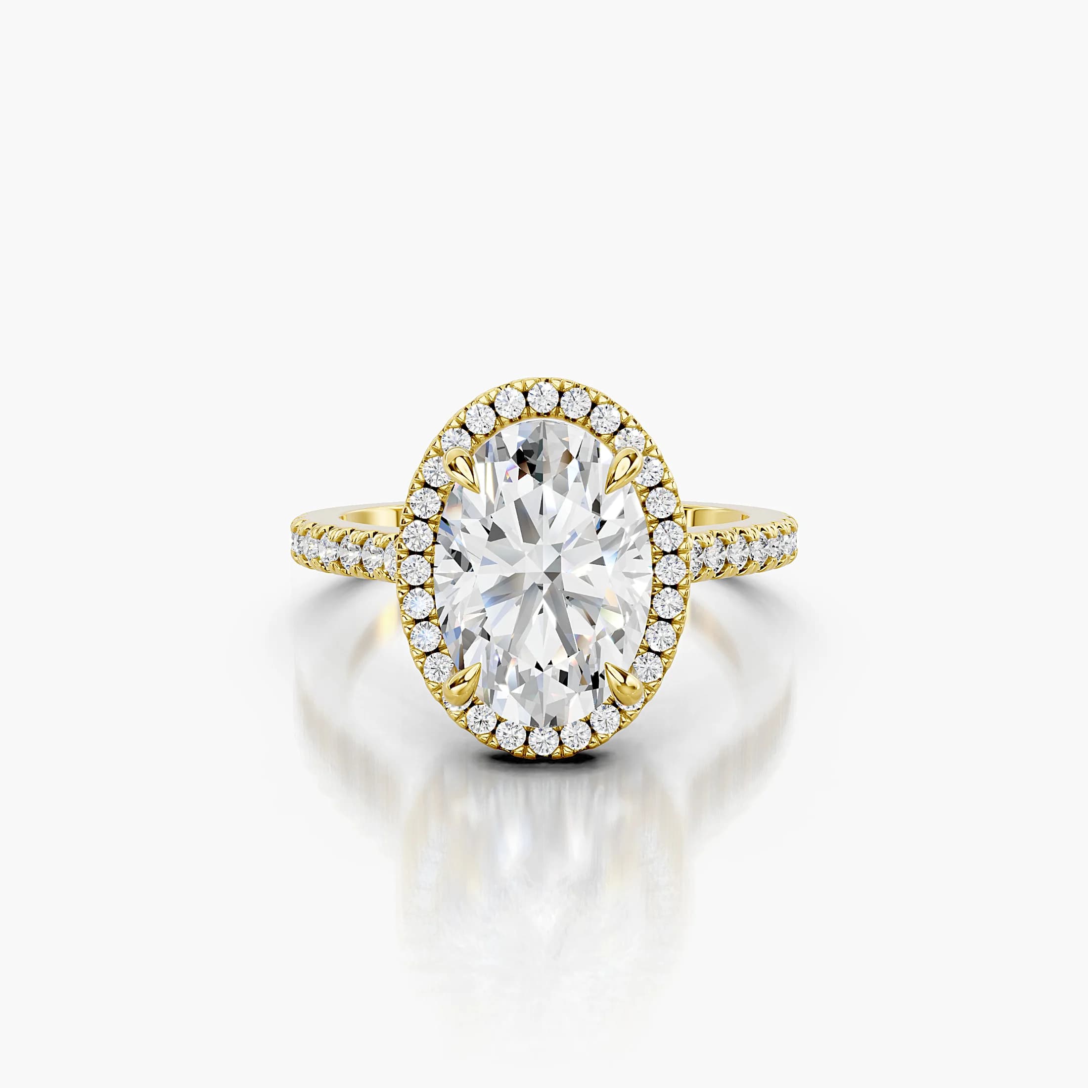 Elowen Oval Halo Engagement Ring jewellery