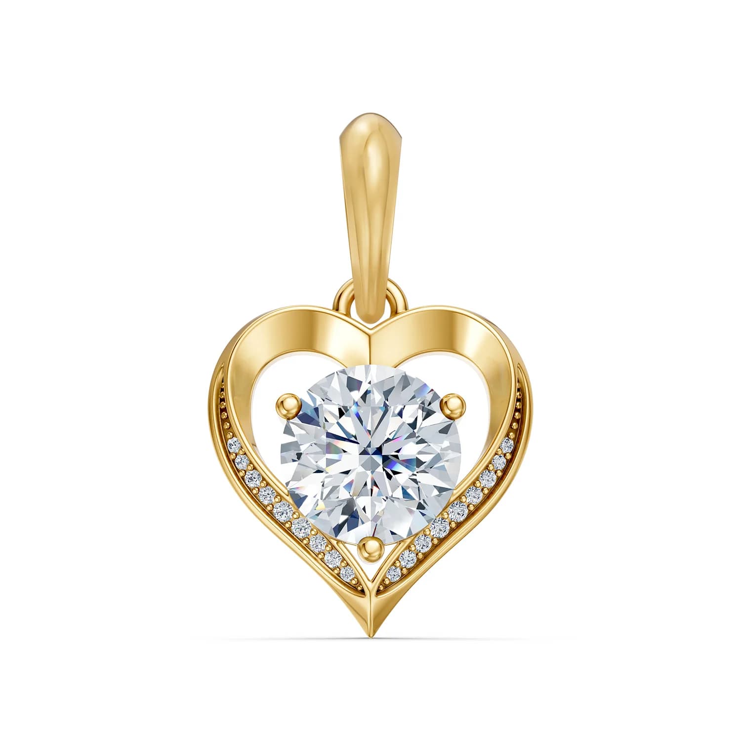 Liora Heart Diamond Charm  jewellery