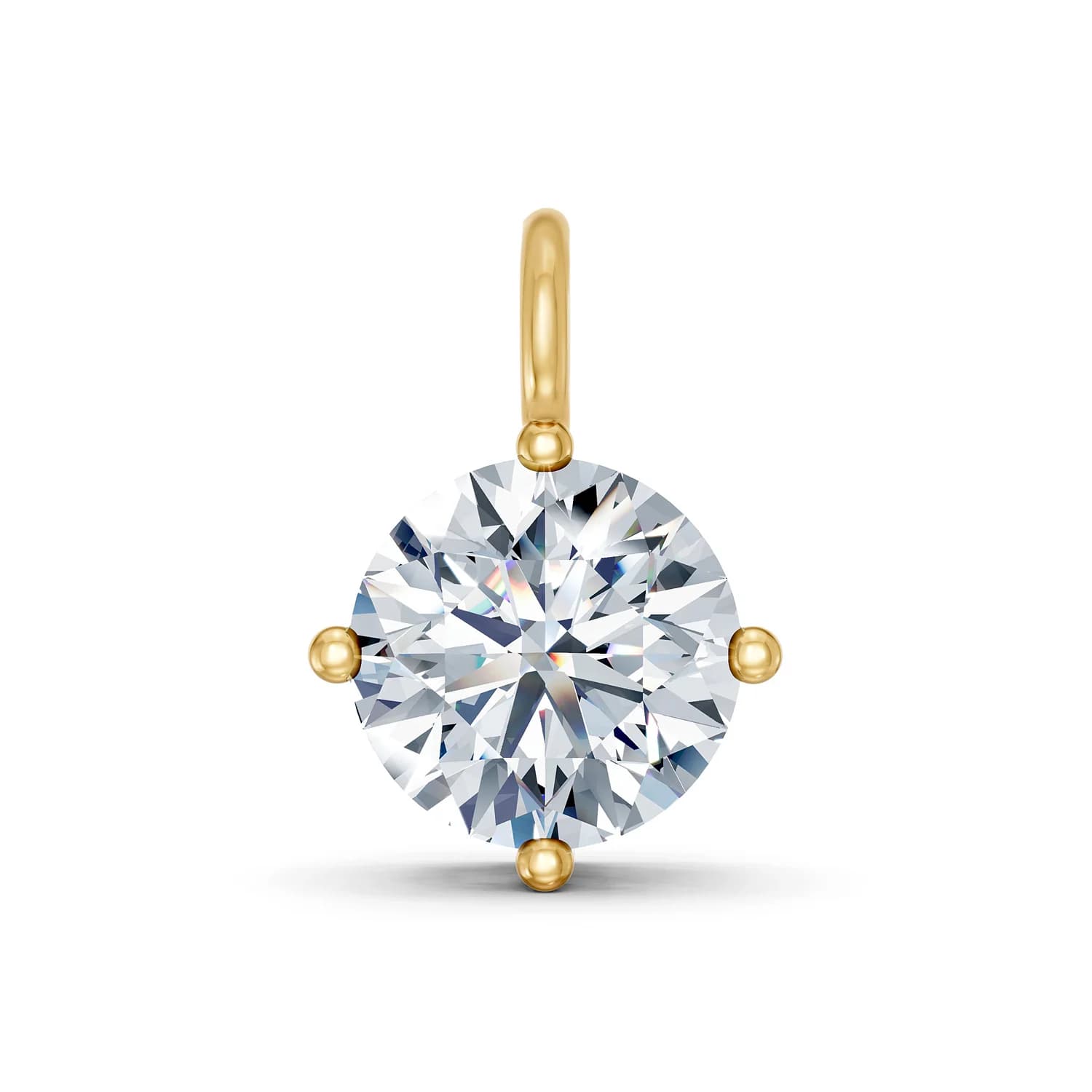 Aurelia Round Solitaire Diamond Pendant jewellery