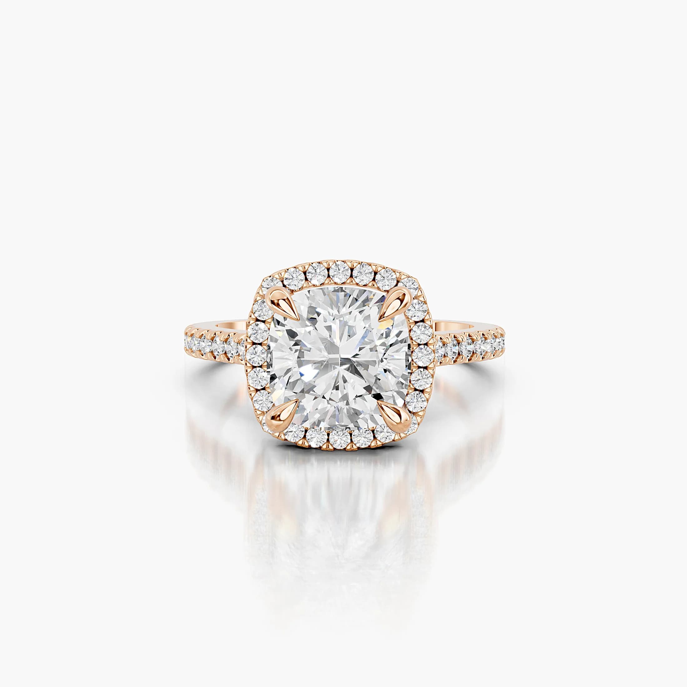 Elowen Cushion Halo Engagement Ring jewellery