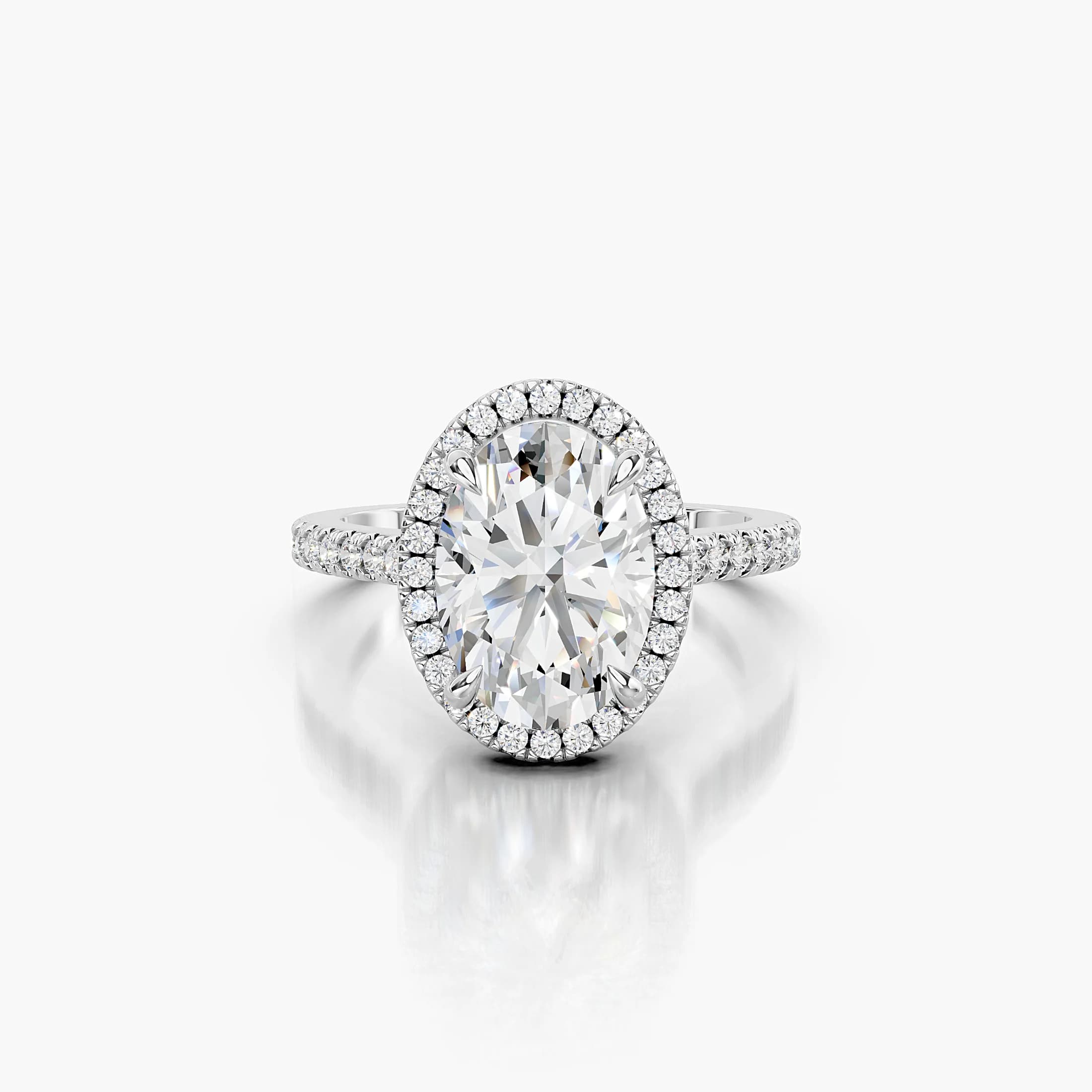 Elowen Oval Halo Engagement Ring jewellery