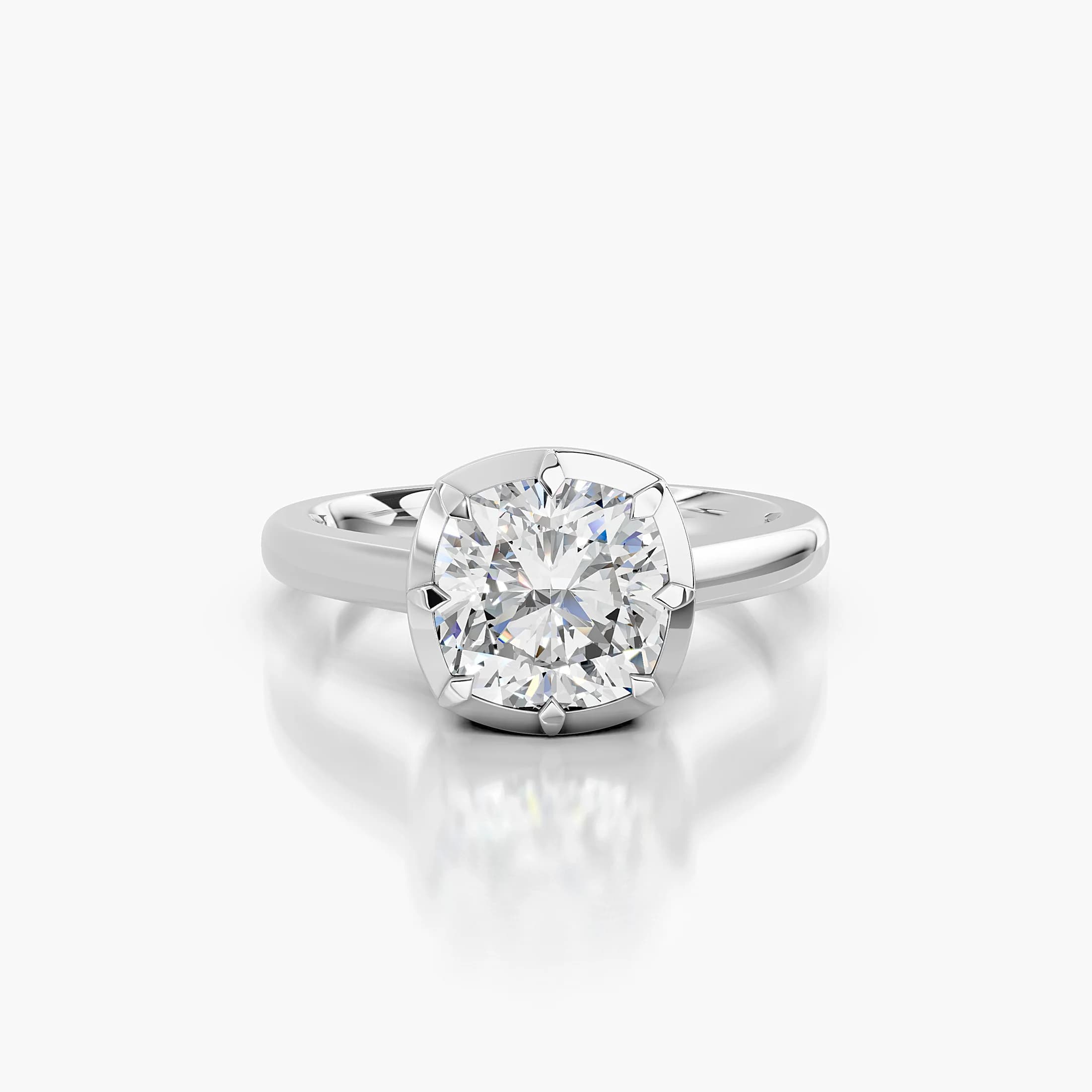 Cushion Cut Bezel Solitaire jewellery
