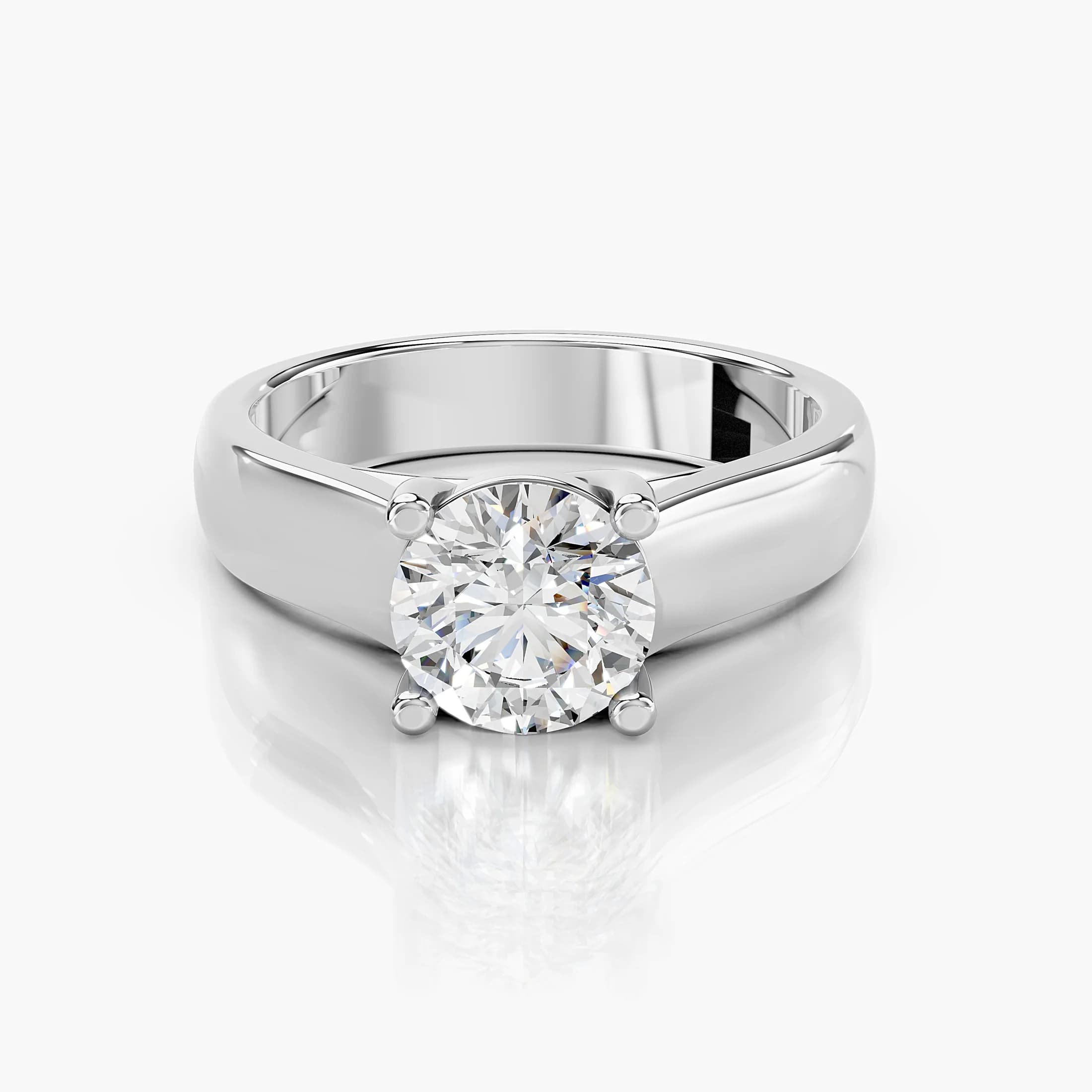 Elyra Twist Solitaire Diamond Ring jewellery